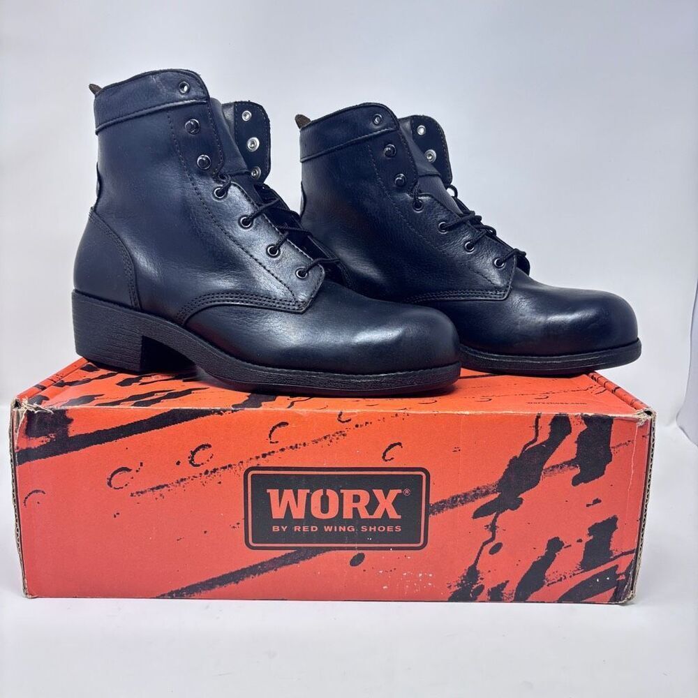 Worx 5121 Women’s Steel Toe Boots - Size 11 Black